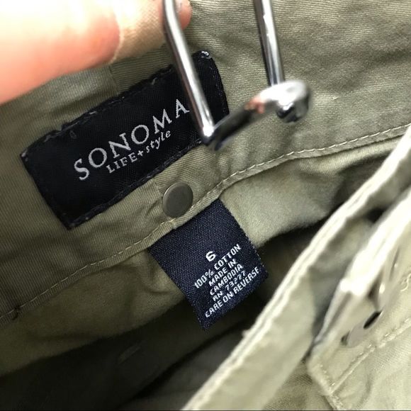 Sonoma Life+Style Utility Pants Size 6 Joggers - Picture 3 of 3